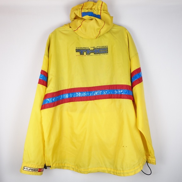 Vintage 90's Tommy Hilfiger THC Cycling Road Race Tour Light Jacket, Size Large - Picture 2 of 16